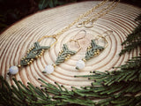 Ancestral Love Necklace and Earrings Set with Moonstone
